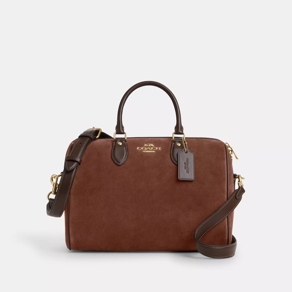 Sold do not purchase Suede Rowan Large Satchel Bag - Picture 1 of 3